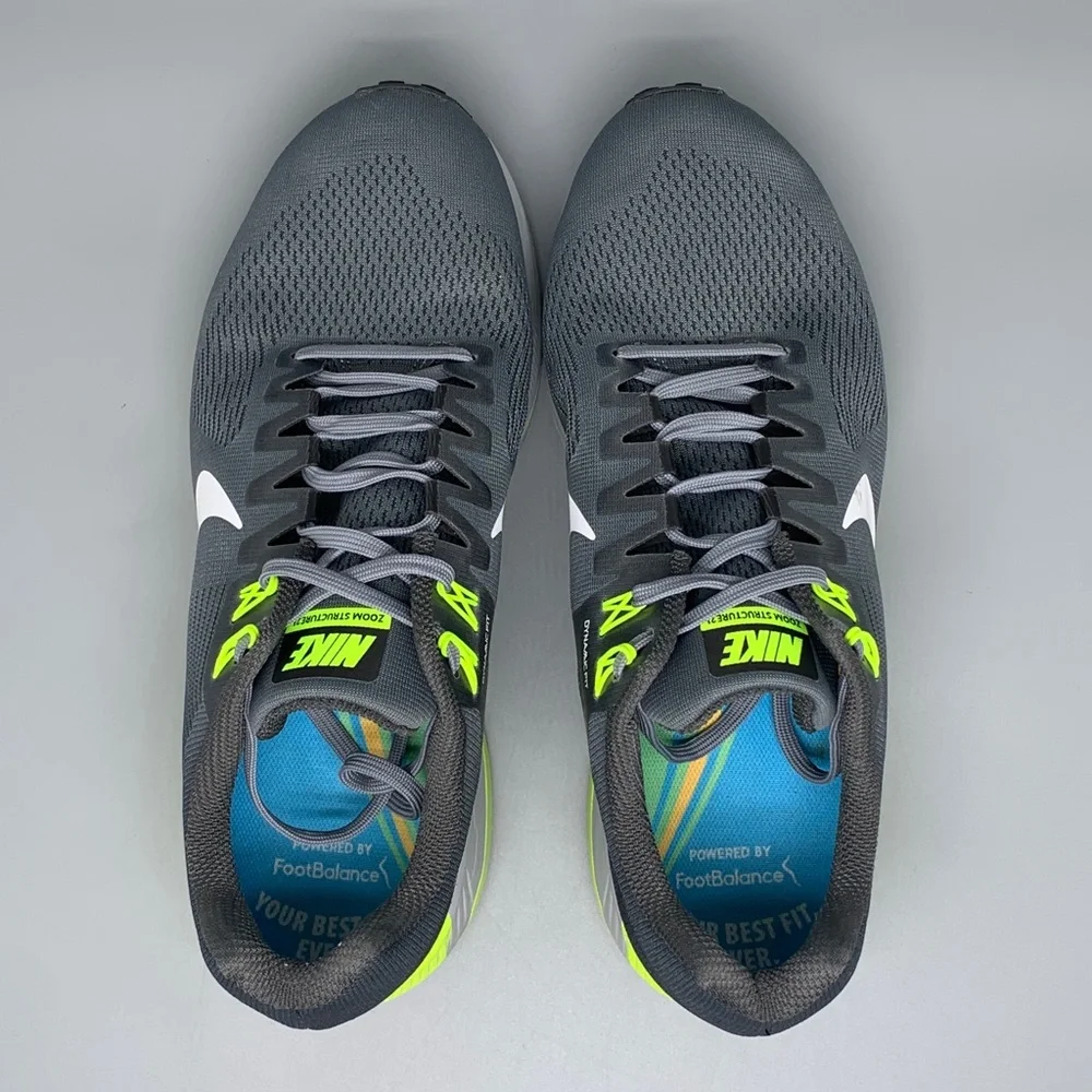 Nike Air‎ Zoom Structure 21 Gray Volt Running Shoes 904700-007 Men’s Sz 10